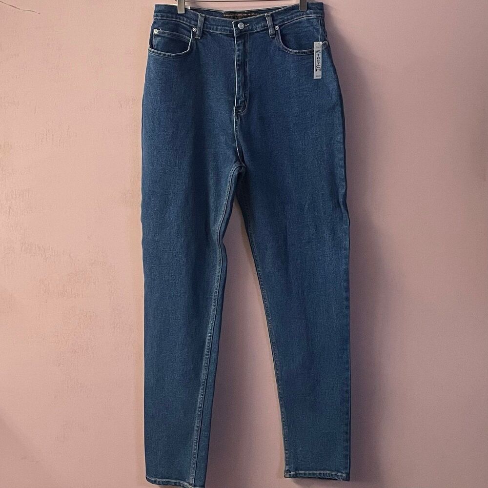 Vintage DeadStock Egle Medium-Dark Wash Stretch Denim Jeans NWT Size 17/18